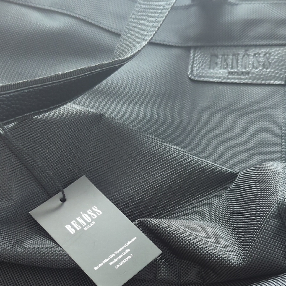 Beno`ss Milan Black Weekender Duffle